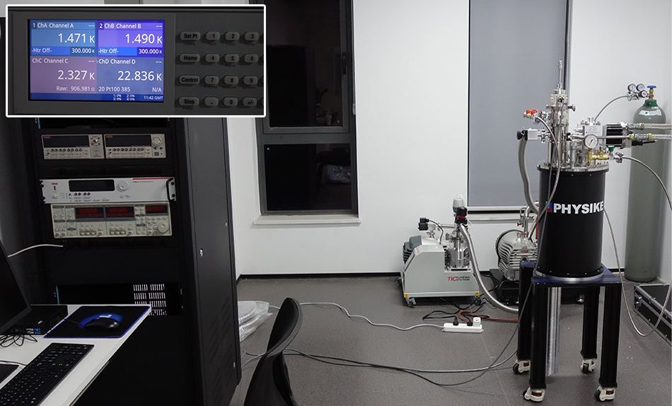 飛斯科頂部裝卸型1.5K制冷機電學測試系統(tǒng)安裝成功